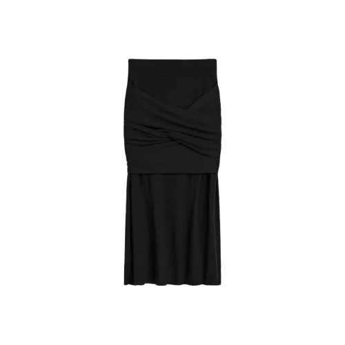 TOTEME FW24 KNIT Длинная Юбка Женская Черная