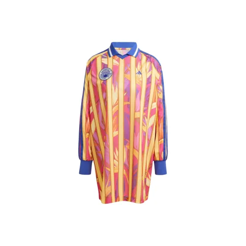 Adidas Длинный рукав Платье Женское Многоцветное