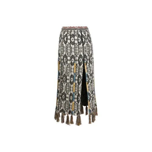 ETRO Серый Женские Повседневные Длинные Юбки