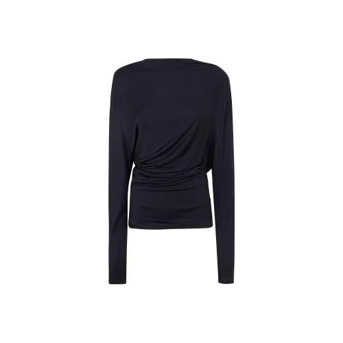 Jacquemus Черное Женское Длинное Платье с Рукавами