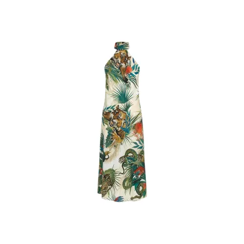 Roberto Cavalli SS24 Sleeveless Dress Women's Multicolor Роберто Кавали SS24 Без рукавов Платье Женское Многоцветное