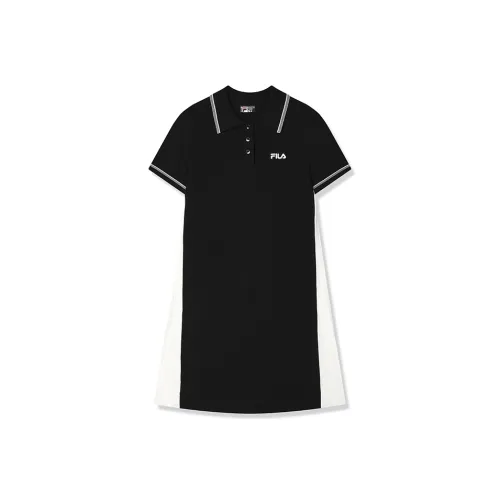 FILA Глубокий черный BK Женские Платья с коротким рукавом