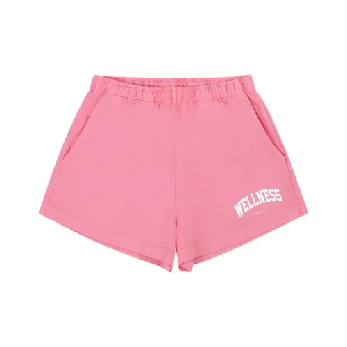 SPORTY RICH SS24 Wellness Цвет плюща DISCO Повседневные шорты Женские Розовый