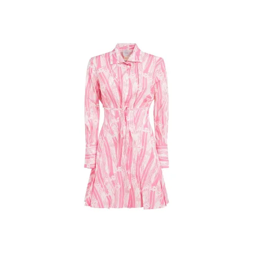 PATOU Розовый Женские Длинные Платья с Рукавами