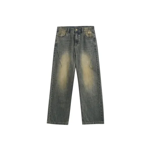 CODICE.HE Джинсы Женские Желтый Грязь