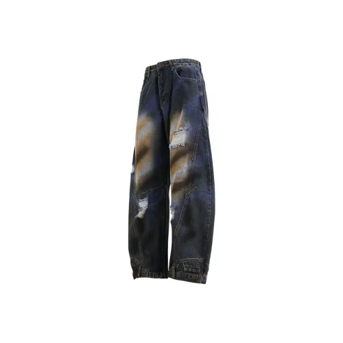 MOCHIN INRO Синие Женские Джинсы