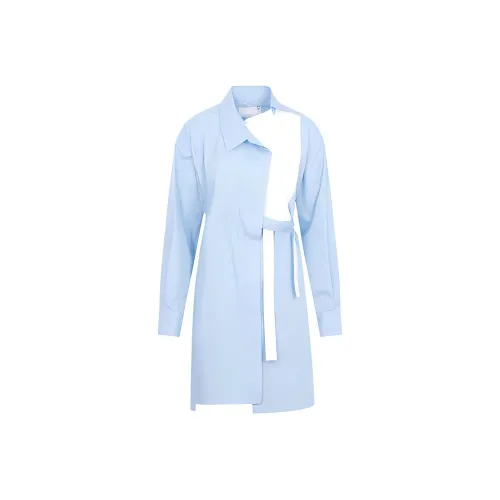 Sacai Blue Женские Длинные Рукава Платья