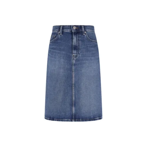 Tommy Hilfiger Denim Long Skirt Women's Denim Blue 1A8
