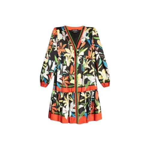 Kate Spade Длинное платье с длинными рукавами женское черное