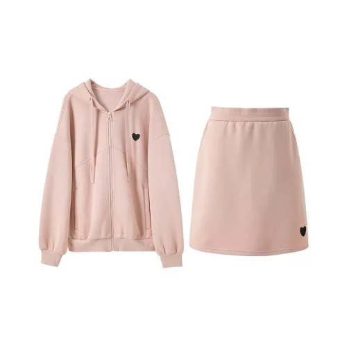 3COLOUR Повседневный костюм женский светло-розовый