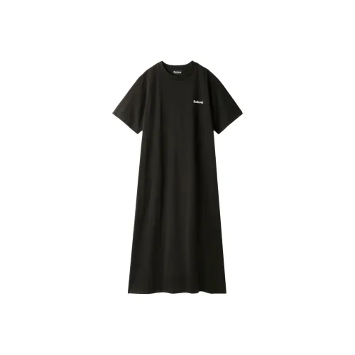 BARBOUR SS25 Короткий рукав Платье Женское Черное