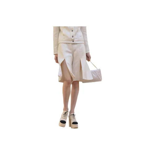 CHANEL 25S Повседневные шорты Женские Белые