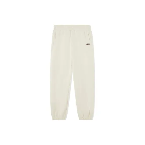 QIAODAN Sports Life Collection Вязаные Спортивные Штаны Женские Кремово-Белые