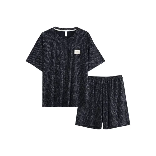 XUANJING 73903 Элегантный Черный Мужской Пижамный Комплект