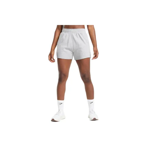 GYMSHARK Тренировки Флис Шорты Повседневные шорты Женские Светло-серый Ядерный Marlstone