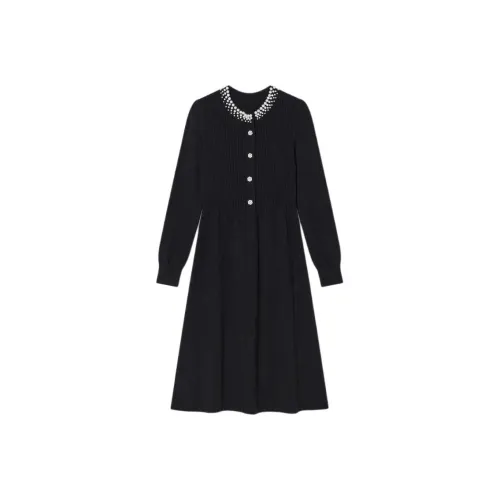 YINER GoodLand Black Женские Длинные Рукава Платья