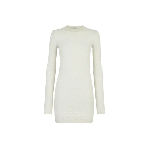 FENDI SS23 Длинное платье с длинными рукавами женское