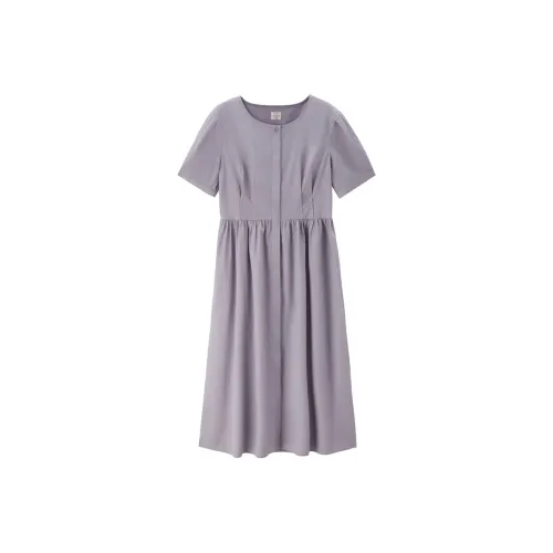 Giordano Женские Платья с Коротким Рукавом