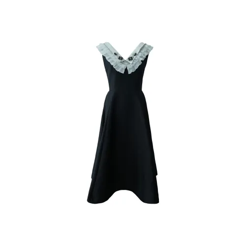 CHICCO MAO Черные Женские Платья без рукавов