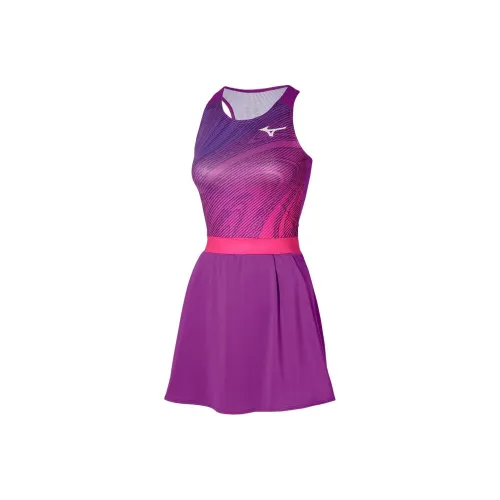 Mizuno KNIT Long Skirt Women's Pink Purple