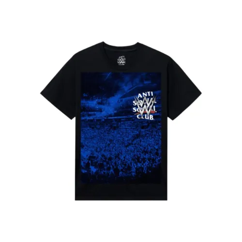 ANTI SOCIAL SOCIAL CLUB WWE Collaboration Черная Унисекс Футболка