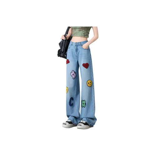 CHOCOOLATE Джинсы Женские Винтажные Синие