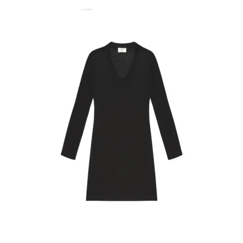 BALLY Длинное платье с длинными рукавами женское черное