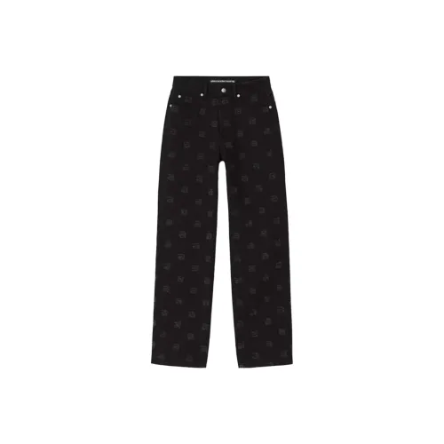 alexander wang Промытый черный Женские джинсы