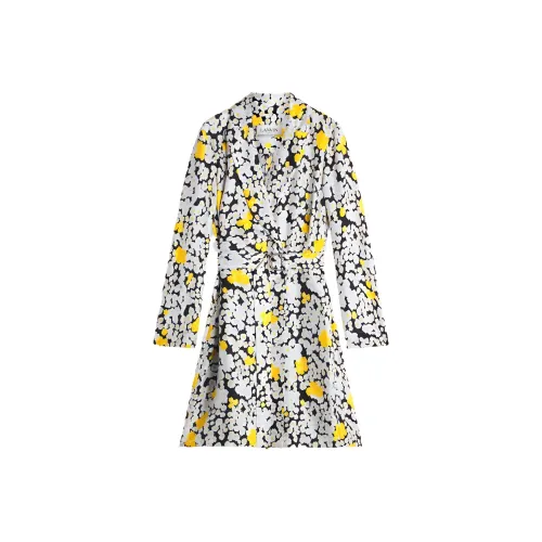 Lanvin Желтые Женские Длинные Платья с Рукавами