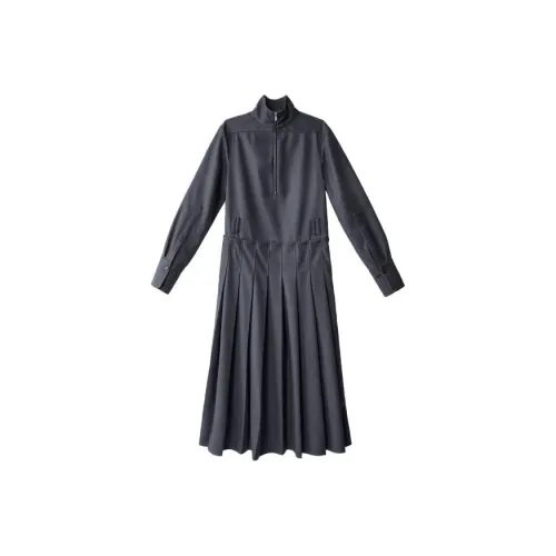 INSISFEMME New York Rain Женские Длинные Платья с Рукавами