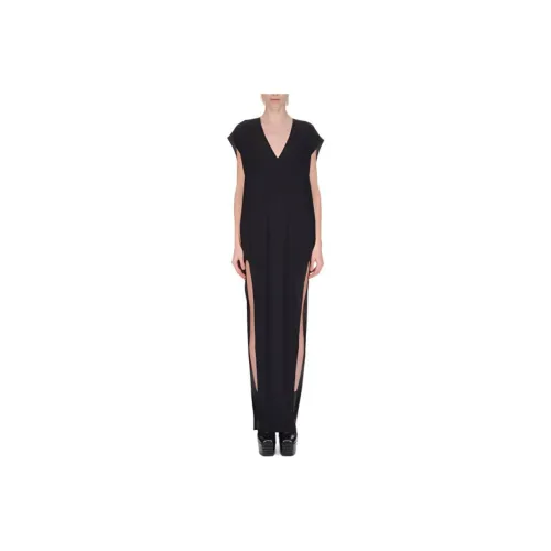 RICK OWENS Black Женские Короткие Платья с Рукавами