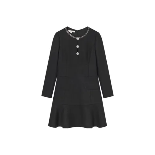 YINER GoodLand Black Женские Длинные Рукава Платья