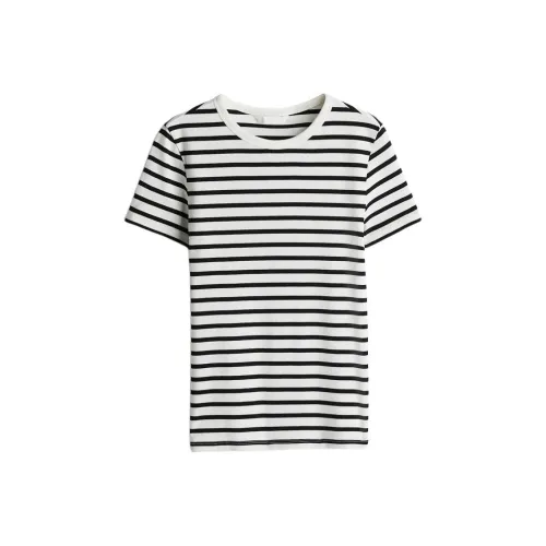 H&M Белый/Полосы Женские Футболки