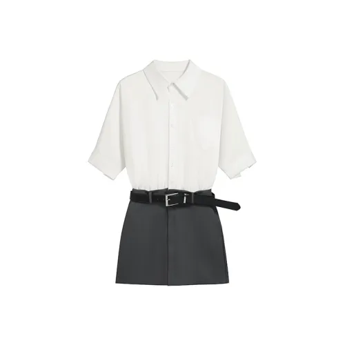 ABBY GODDESS Короткое платье с короткими рукавами женское белое