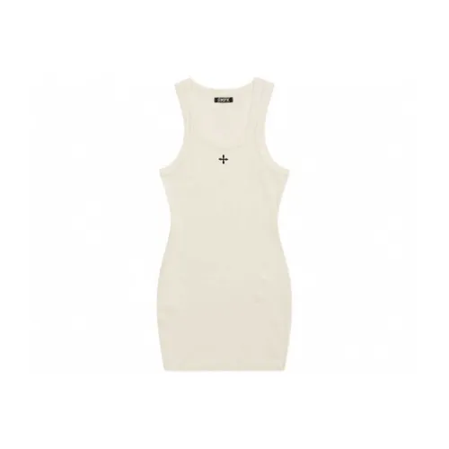 SMFK Молочно-белые Женские Платья без рукавов