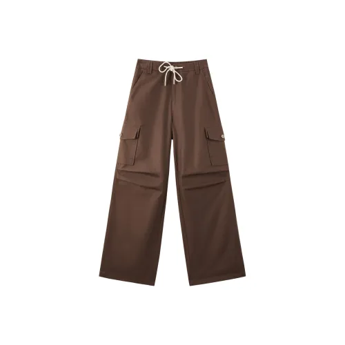 LEDIN Карго Брюки Женские Коричневые