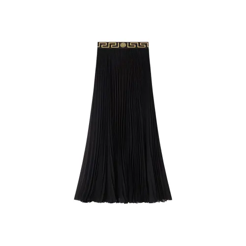 FANSIZHE VERSACE Повседневная Длинная Юбка Женская Черная