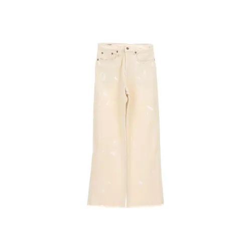 R13 Белые Женские Джинсы