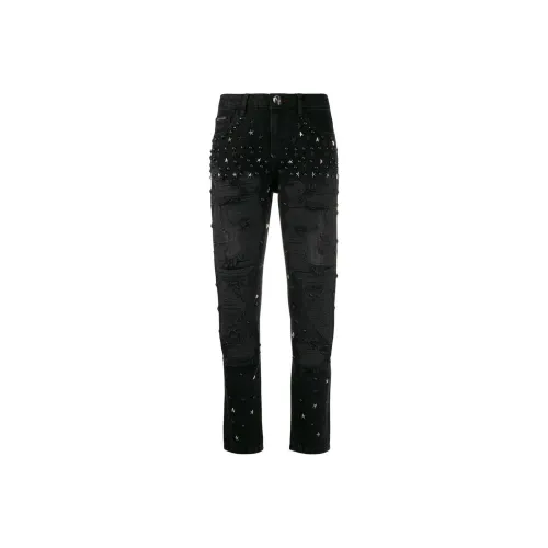 PHILIPP PLEIN Черные Женские Джинсы