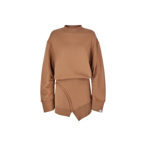 The Attico Верблюжий Женские Длинные Платья с Рукавами