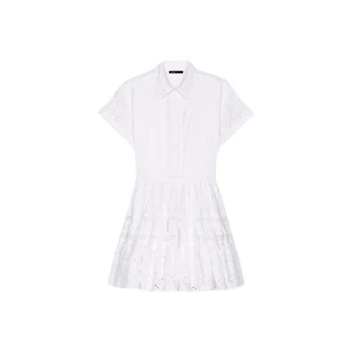Maje Короткий рукав Платье Женское Белое