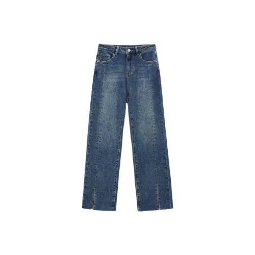 LEDIN Джинсовый синий Женские джинсы