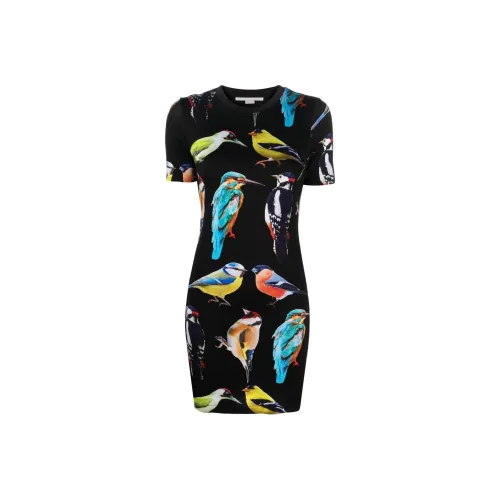 STELLA MCCARTNEY Black Женские Короткие Платья с Рукавами
