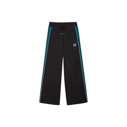 PUMA PLAY LOUD T7 SS24 Вязаные тренировочные брюки женские черные