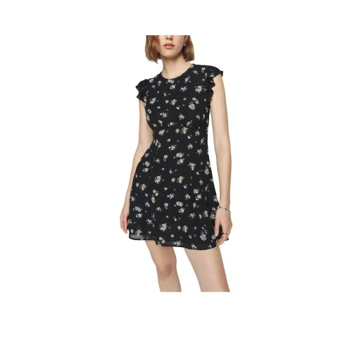 Reformation Daisy Цвет Женские Короткие Платья с Рукавами