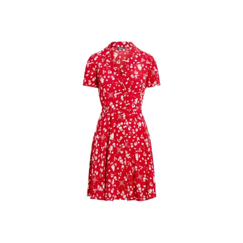 Polo Ralph Lauren SS24 Короткий рукав Платье Женское Красное