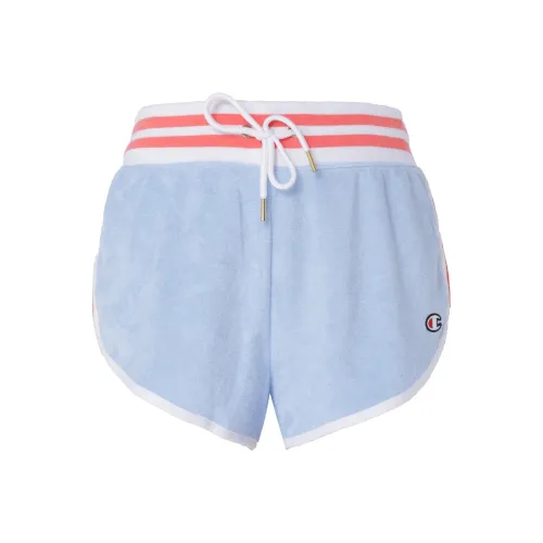 Champion Повседневные шорты женские светло-синие