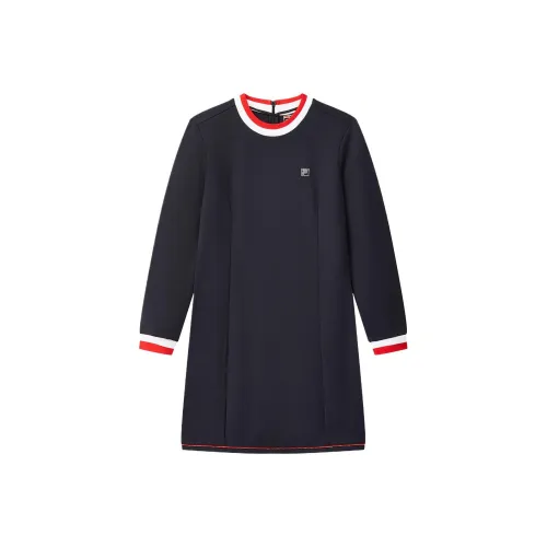 FILA Modern Синий Женские Длинные Платья с Рукавами