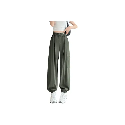 SITOL Карго Брюки Женские Оливково-Зеленые