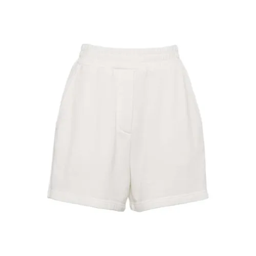 PRADA Хлопок Флис Шорты Повседневные шорты Женские Белые